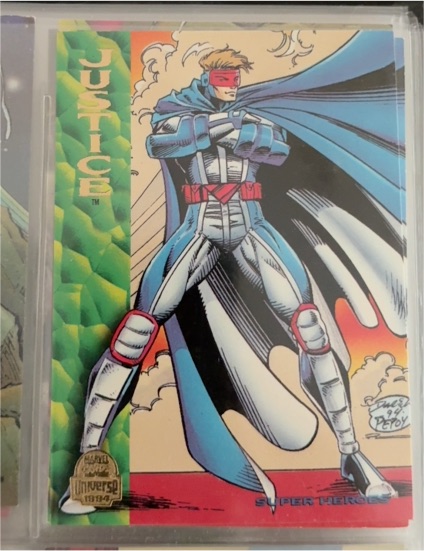 1994 Fleer Marvel Universe #166 Justice — front