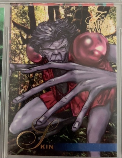 1995 Flair Marvel Annual #14 Skin — front