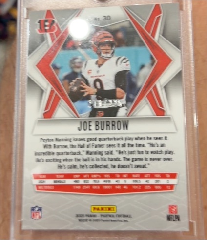 2025 Panini #30 Joe Burrow — front