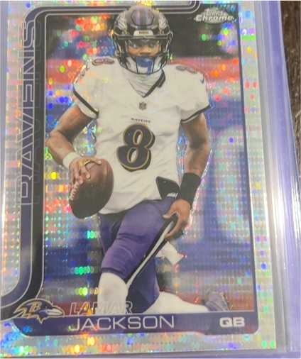 2025 Topps Chrome #24 Lamar Jackson — front