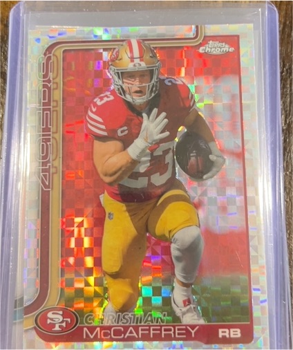 2025 Topps Chrome #263 Christian McCaffrey — front