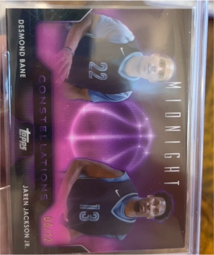 2023-24 Topps Midnight Constellations #C-9 Desmond Bane & Jaren Jackson Jr. — front