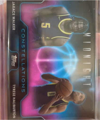 2023-24 Topps Midnight #C-25 Tyrese Haliburton & Jarace Walker — front