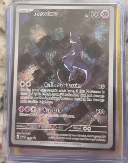 2023 Black Star Promo #052 Mewtwo — front