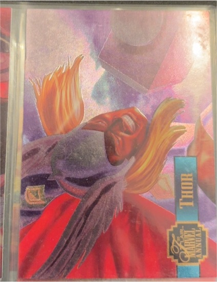 1995 Flair Marvel Annual #20 Thor PowerBlast — front