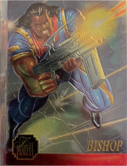 1995 Flair Marvel Annual #10 Bishop Chromium — front