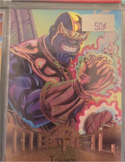 1995 Fleer Marvel Metal #19 Thanos — front