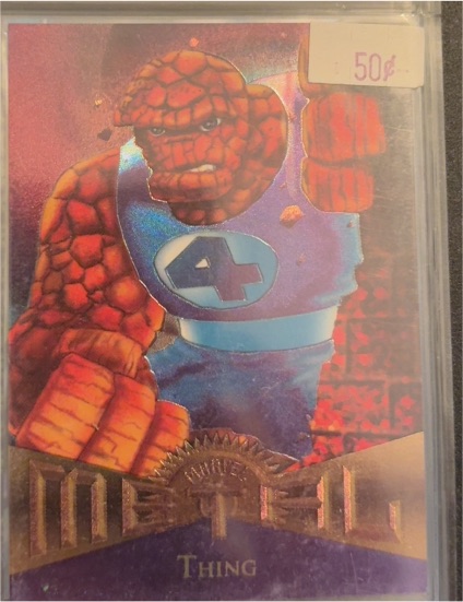 1995 Fleer Marvel Metal #42 Thing — front