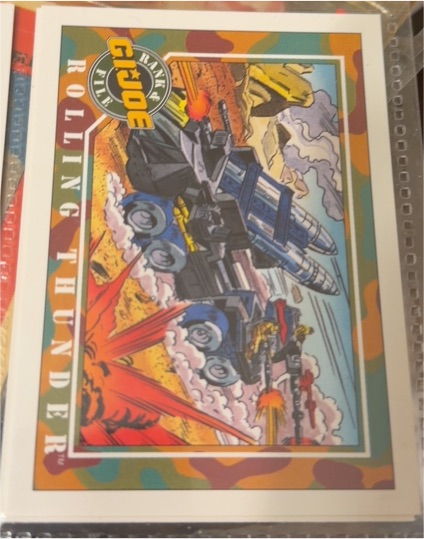 1991 Impel G.I. Joe Trading Card #9 Rolling Thunder — front