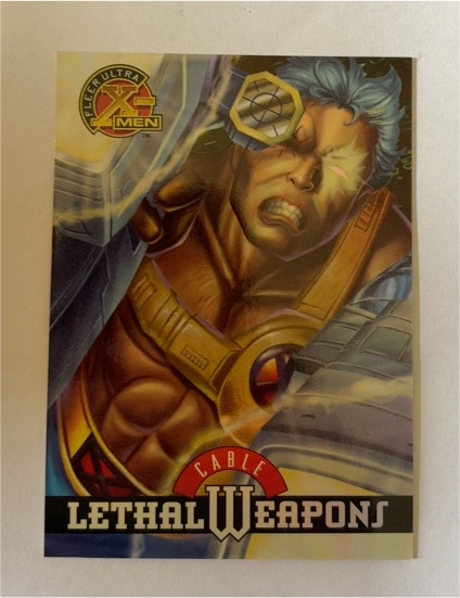 1995 Fleer Ultra X-Men #3 Cable Lethal Weapons — front