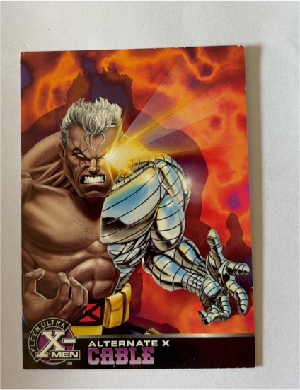 1995 Fleer Ultra X-Men Chromium #5 Cable Alternate X — front