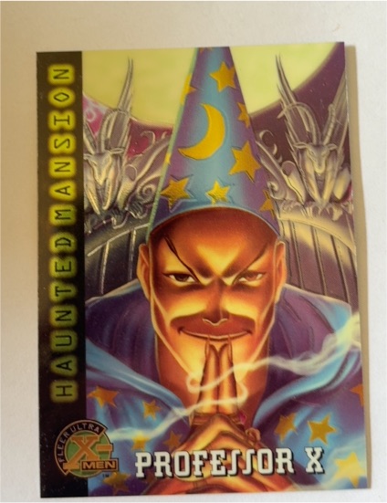 1995 Fleer Ultra X-Men Chromium Haunted Mansion #95 Professor X — front
