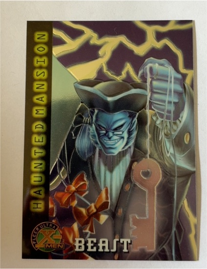 1995 Fleer Ultra X-Men Chromium Haunted Mansion #90 Beast — front