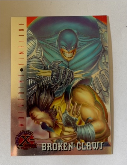 1995 Fleer Ultra X-Men All Chromium #88 Wolverine Broken Claws — front