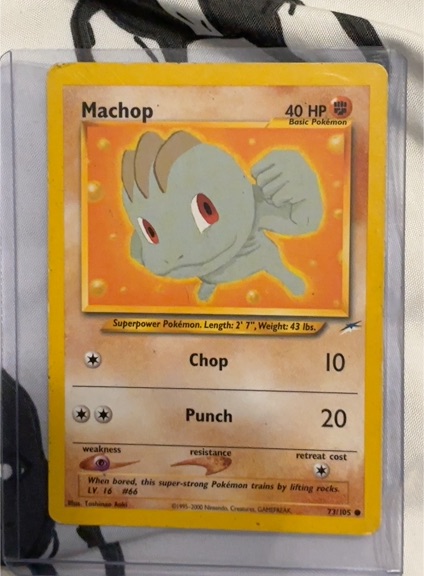 2000 Neo Destiny #73 Machop — front