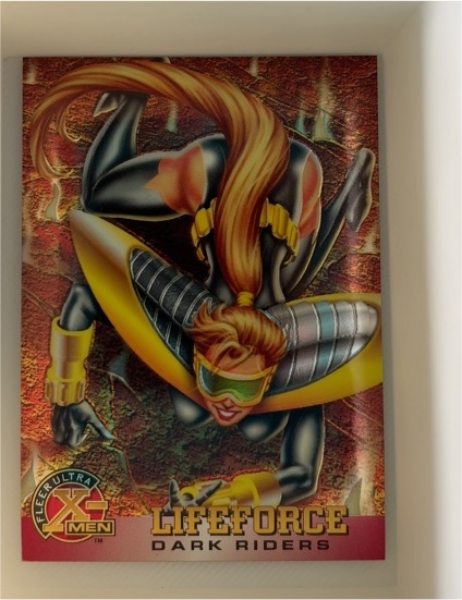 1995 Fleer Ultra X-Men Chromium #47 Lifeforce Dark Riders — front