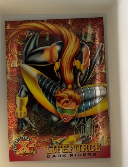 1995 Fleer Ultra X-Men Chromium #47 Lifeforce Dark Riders — front