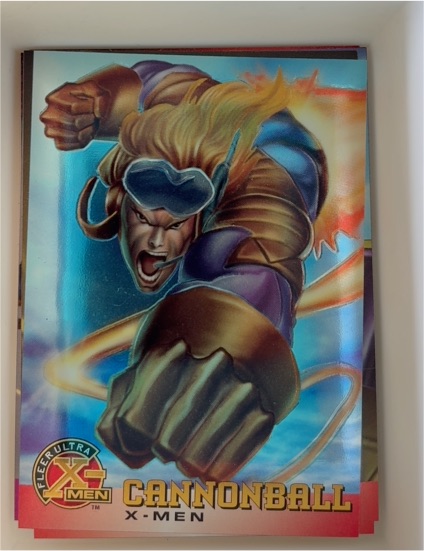 1995 Fleer Ultra X-Men All-Chromium #4 Cannonball — front