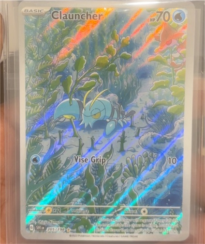 2022 Pokémon Scarlet & Violet #205 Clauncher Illustration Rare — front