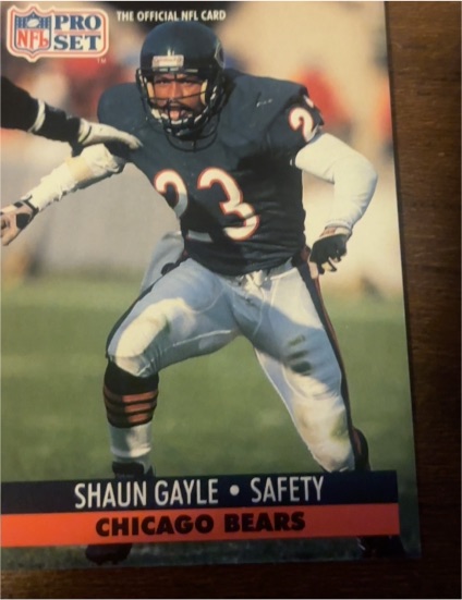 1991 Pro Set #455 Shaun Gayle — front