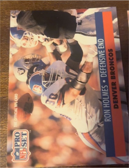 1991 Pro Set #488 Ron Holmes Denver Broncos — front