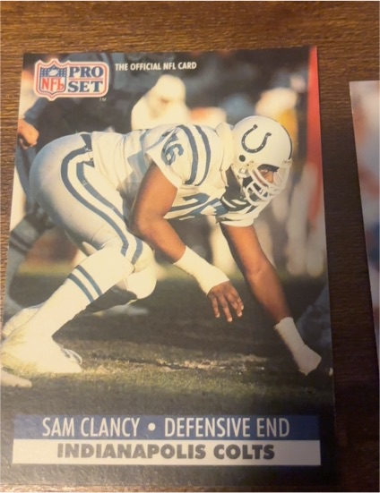 1991 Pro Set #525 Sam Clancy — front