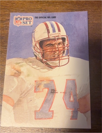 1991 Pro Set #410 Bruce Matthews — front