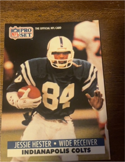 1991 Pro Set #528 Jessie Hester Indianapolis Colts — front