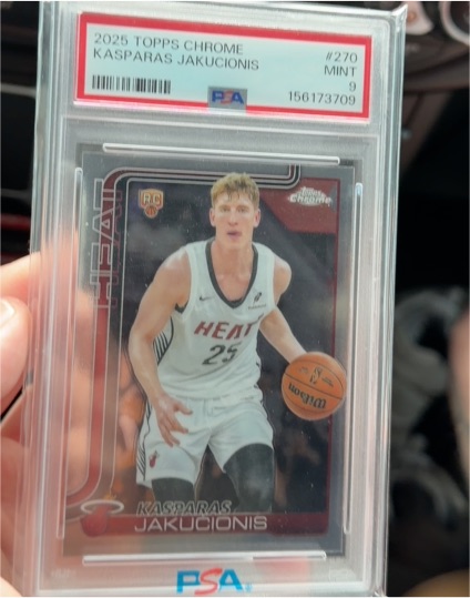 2025 Topps Chrome #270 Kasparas Jakucionis — front
