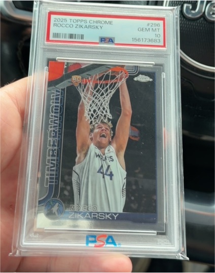 2025 Topps Chrome #296 Rocco Zikarsky — front