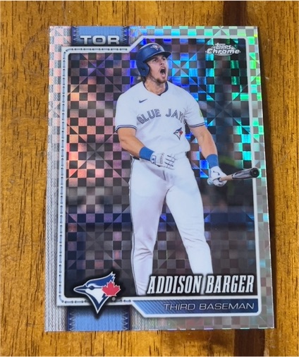 2026 Topps Chrome #276 Addison Barger X-Fractor — front
