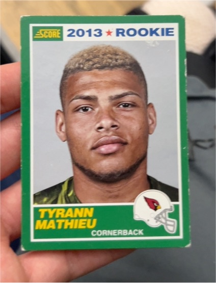 2013 Panini Score #396 Tyrann Mathieu Rookie Card — front