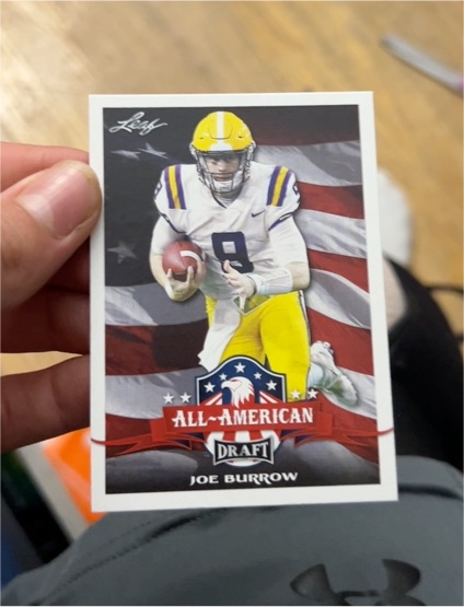2020 Leaf Draft All-American #61 Joe Burrow — front