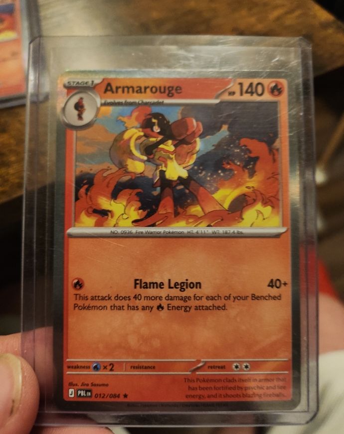 2026 The Pokémon Company Armarouge 012/084 PBL Holo Rare — front