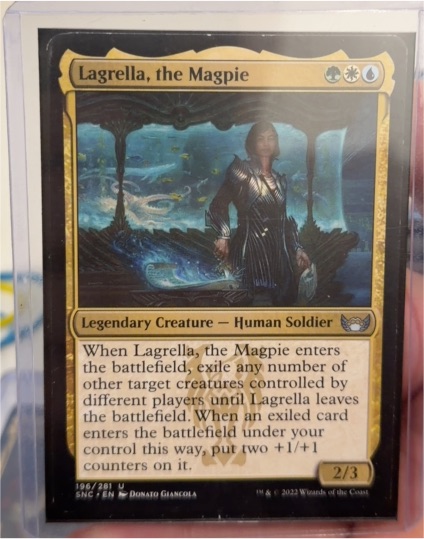 2023 Streets of New Capenna #196 Lagrella, the Magpie — front