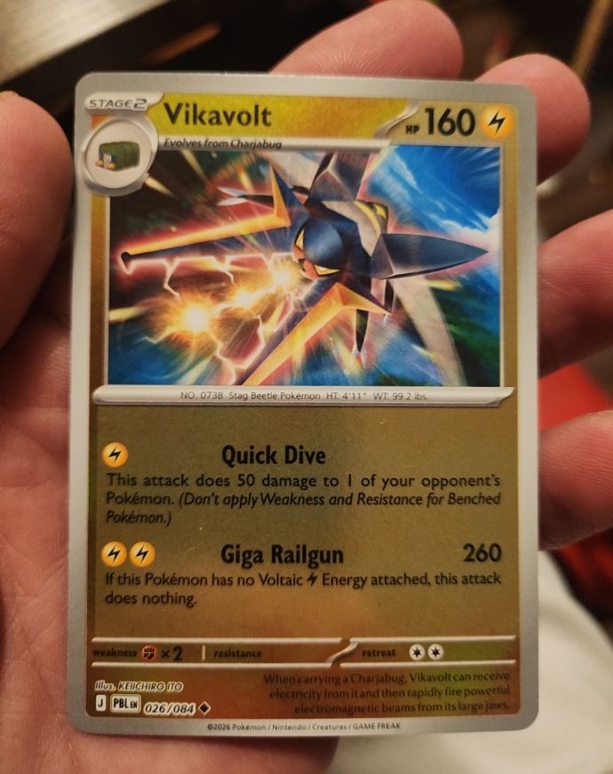 2026 Pokémon #026 Vikavolt — front