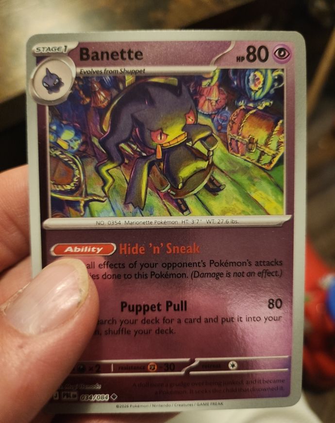 2026 Pokémon #034 Banette — front