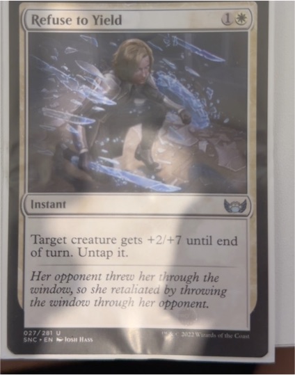 2022 Magic: The Gathering #27 Refuse to Yield — front