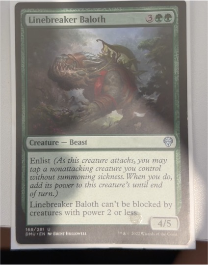 2023 Dominaria United #168 Linebreaker Baloth — front