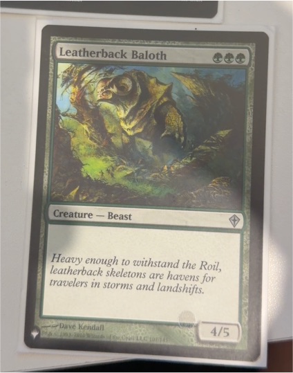 2010 Magic: The Gathering #107 Leatherback Baloth — front