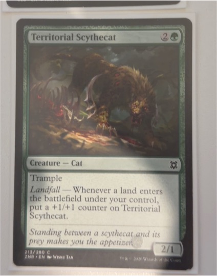 2020 Zendikar Rising #213 Territorial Scythecat — front