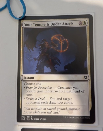 2023 Magic: The Gathering #52 Your Temple Is Under Attack — front