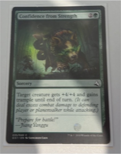 2018 Magic: The Gathering GS1 #35 Confidence from Strength — front
