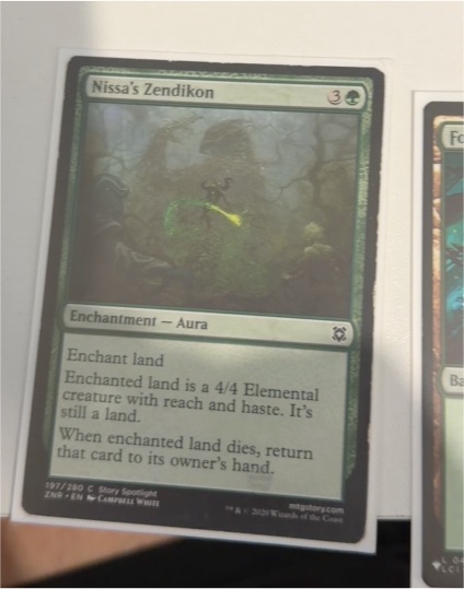 2020 Magic: The Gathering Zendikar Rising #197 Nissa's Zendikon — front