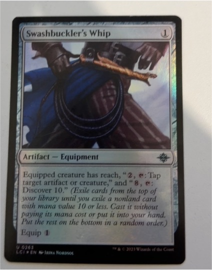 2023 Magic: The Gathering #263 Swashbuckler's Whip — front