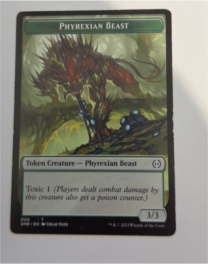 2023 Magic: The Gathering #006 Phyrexian Beast Token — front