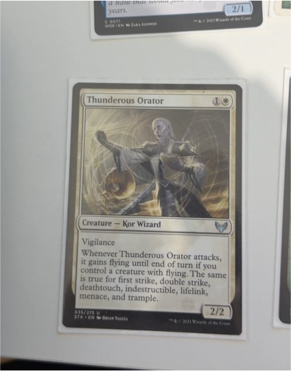 2021 Strixhaven: School of Mages #35 Thunderous Orator — front