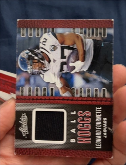 2020 Panini Absolute #8 Leonard Fournette Ball Hoggs — front