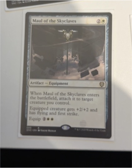 2021 Magic: The Gathering #195 Maul of the Skyclaves — front