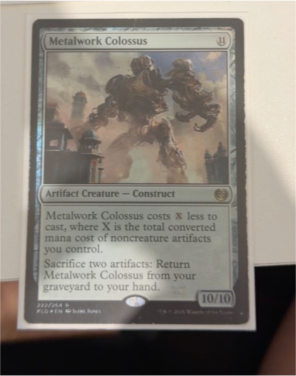 2016 Magic: The Gathering Kaladesh #222 Metalwork Colossus — front